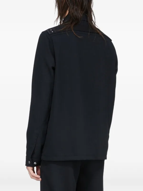 Rick Owens ポインテッドカラー ボンバージャケット | ブラック