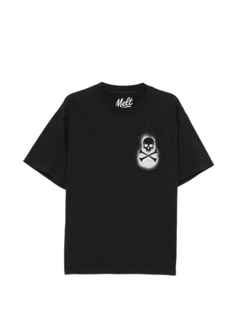 Melt skull-print T-shirt