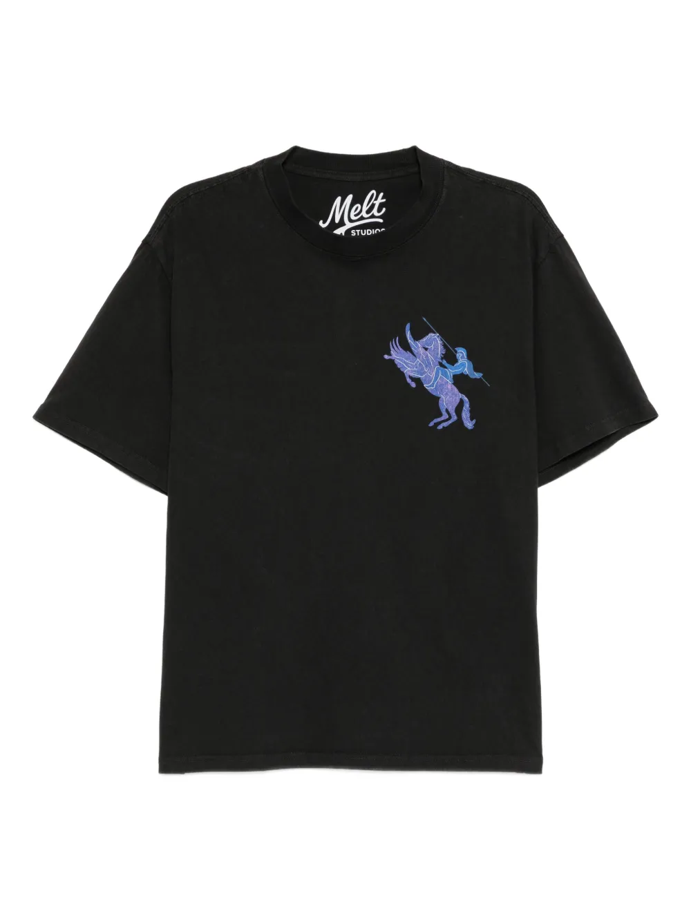 Melt horse-print T-shirt - Nero
