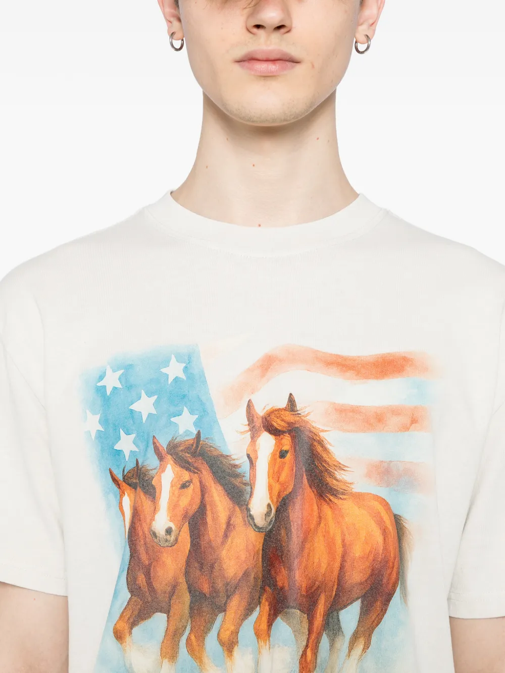 Horse-Print T-Shirt