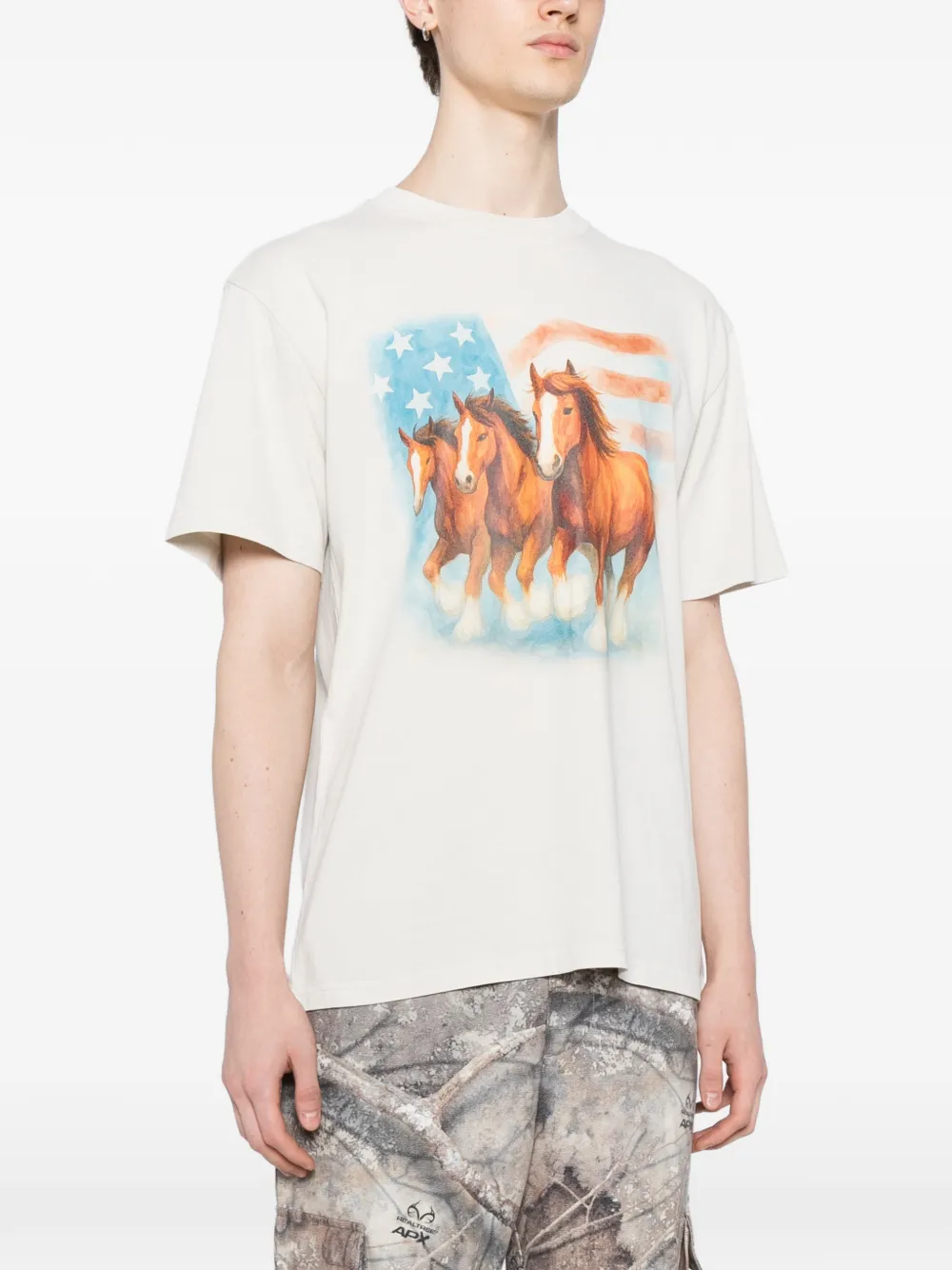 Horse-Print T-Shirt