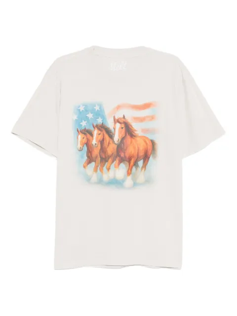 Melt horse-print T-shirt