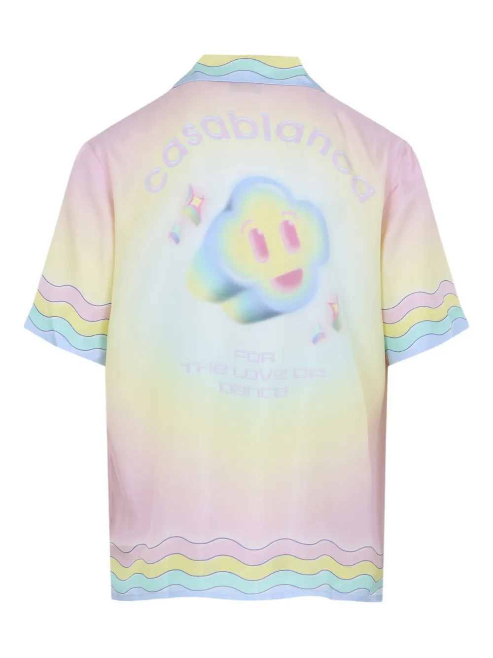 Casablanca wavy patterned shirt - Beige