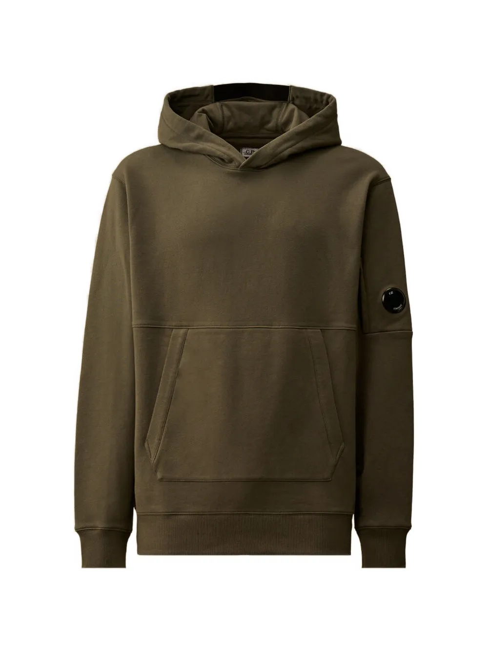 C.P. Company Diagonal raised fleece hooded Lens sweatshirt