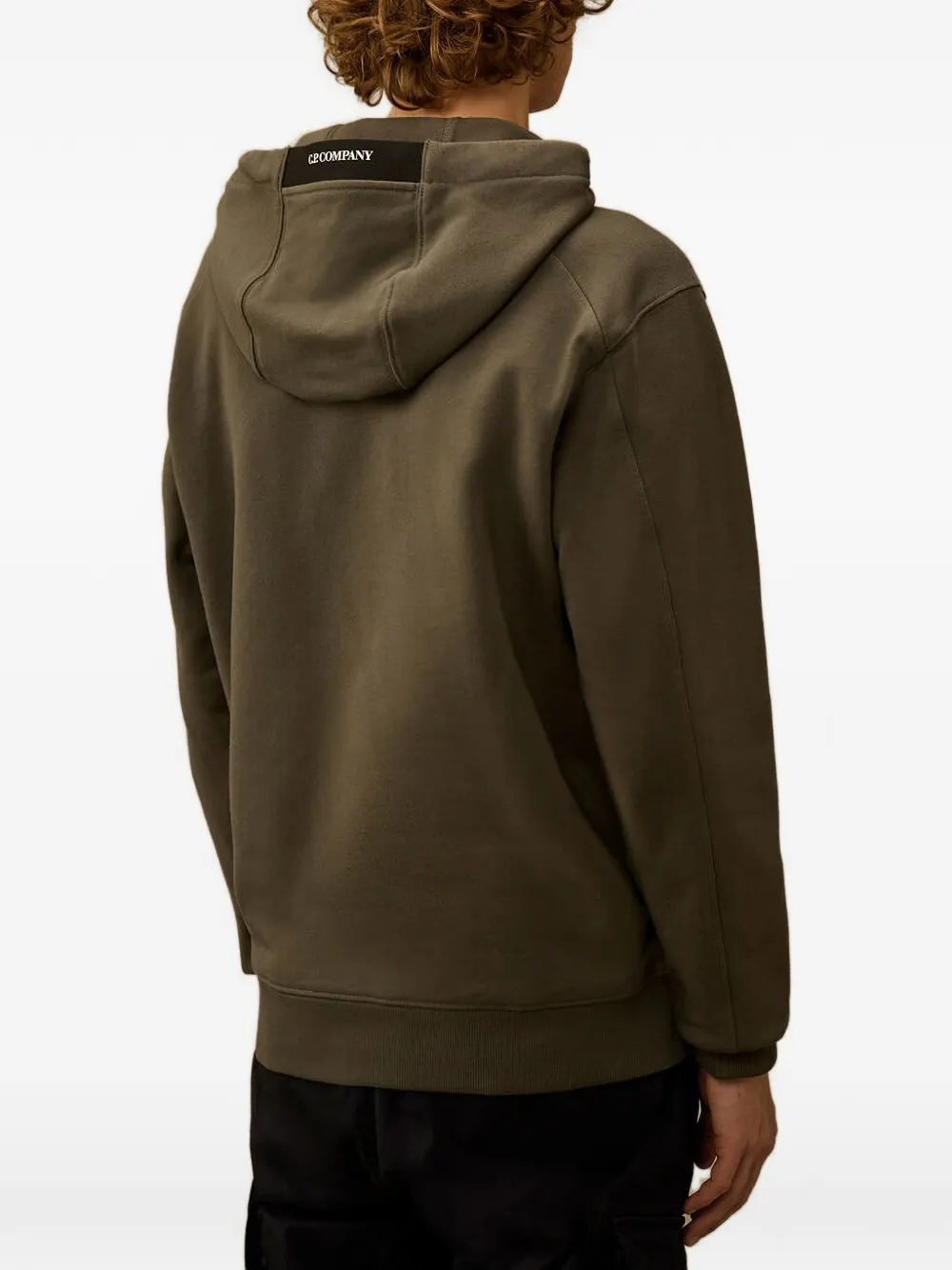 C.P. Company Lens fleece hoodie Grijs