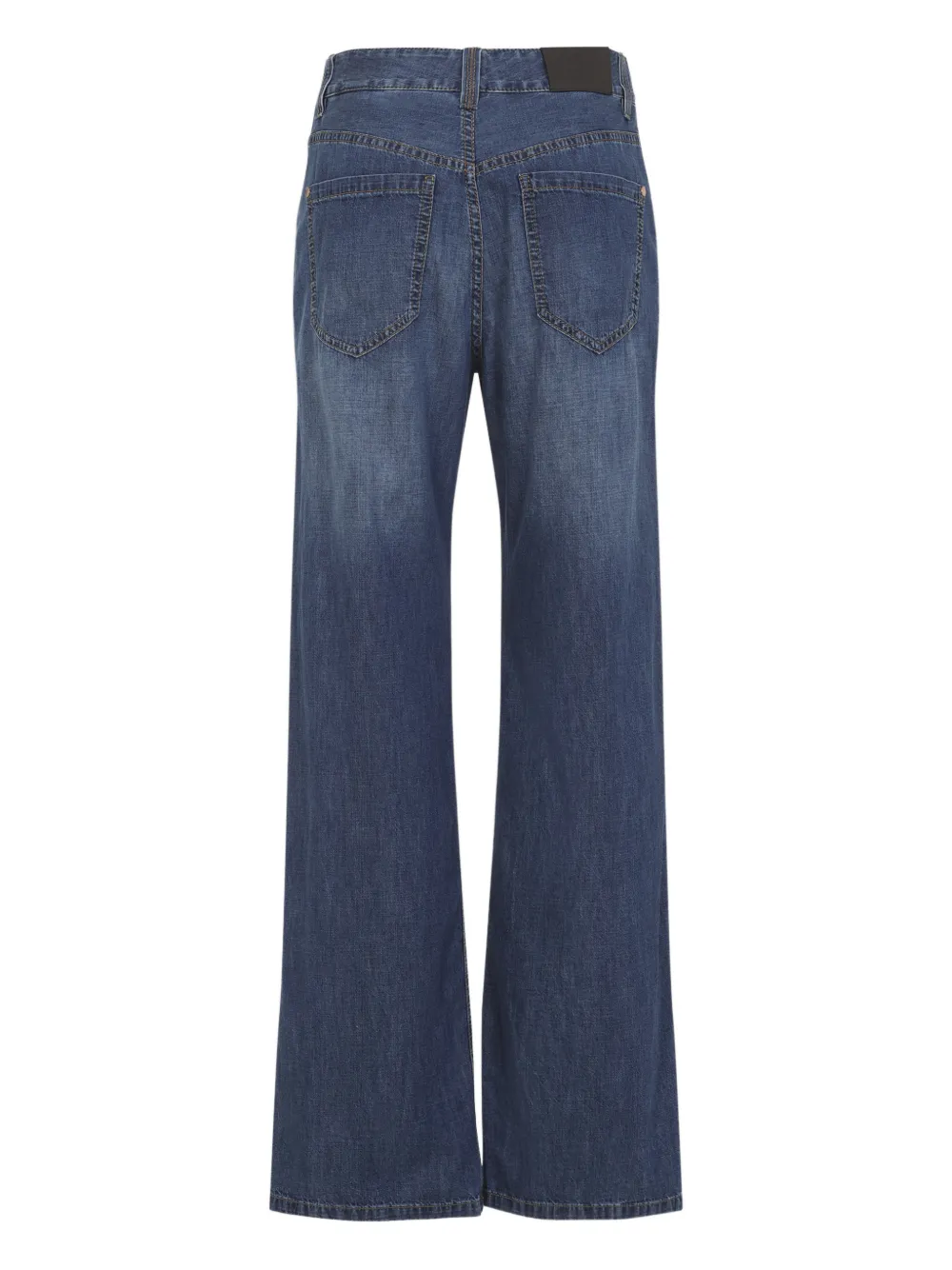 Brunello Cucinelli five-pocket wide-leg jeans - Blauw