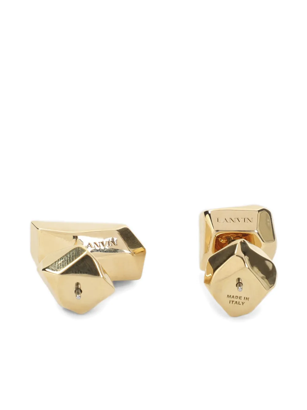 Lanvin cubic-shape studs - Goud