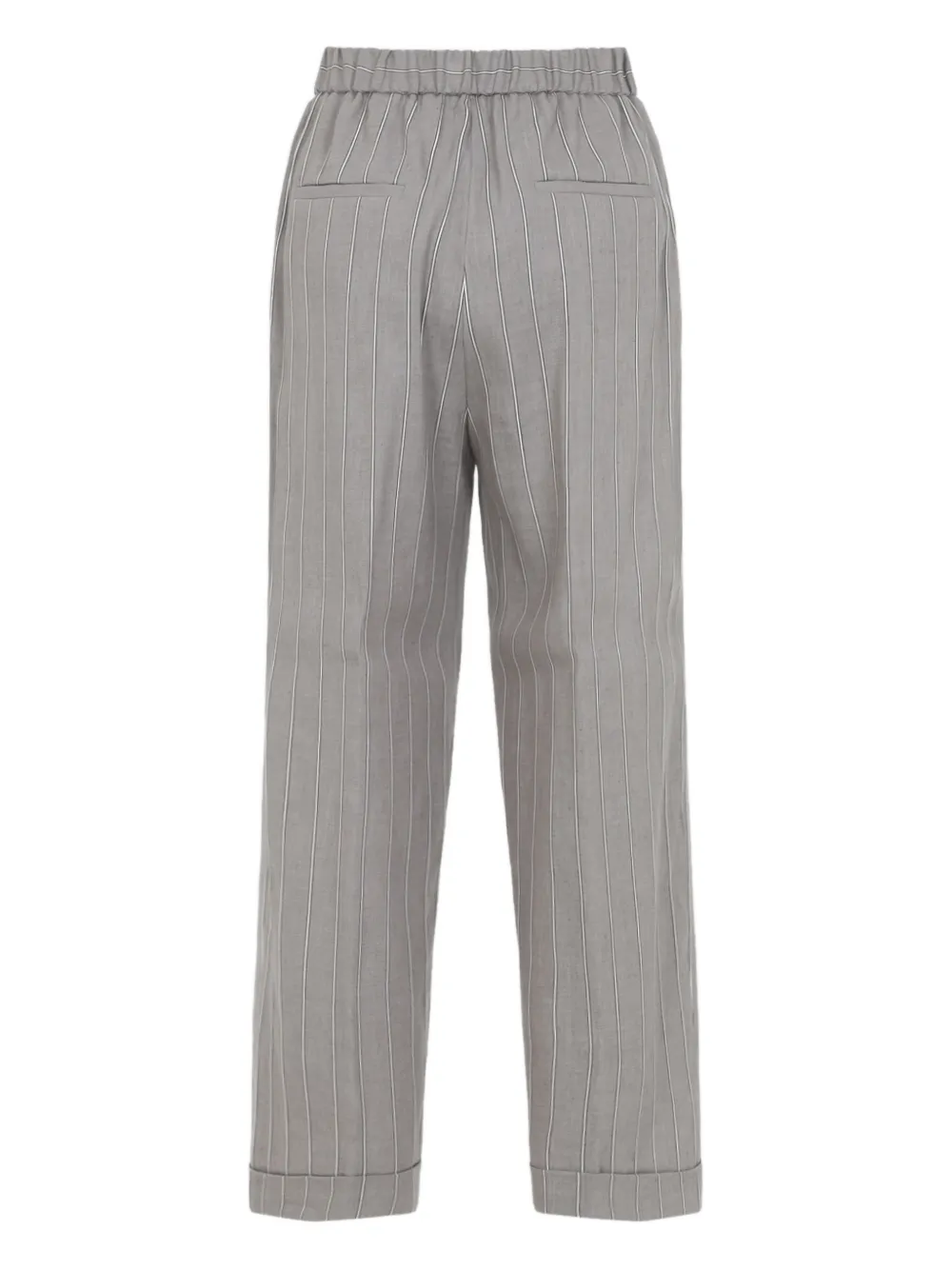 Peserico elastic-waist trousers - Bruin