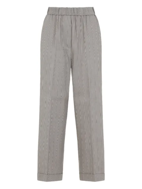 Peserico elastic-waist trousers