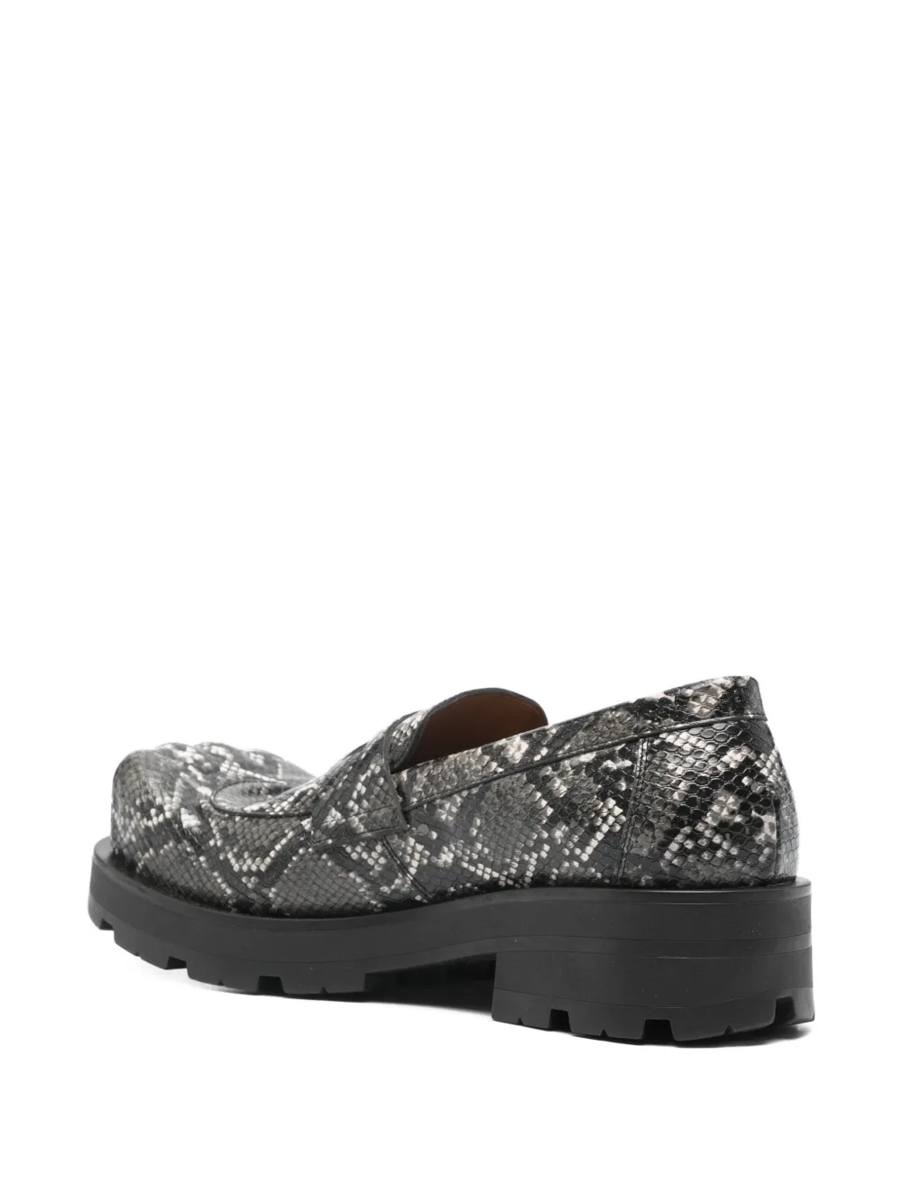 Charles Jeffrey Loverboy Loafers met slangenleer-effect Grijs