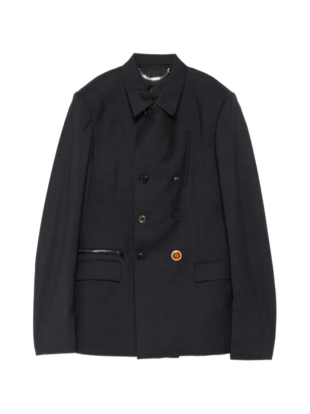 Martine Rose double-breasted zip-up jacket - Nero