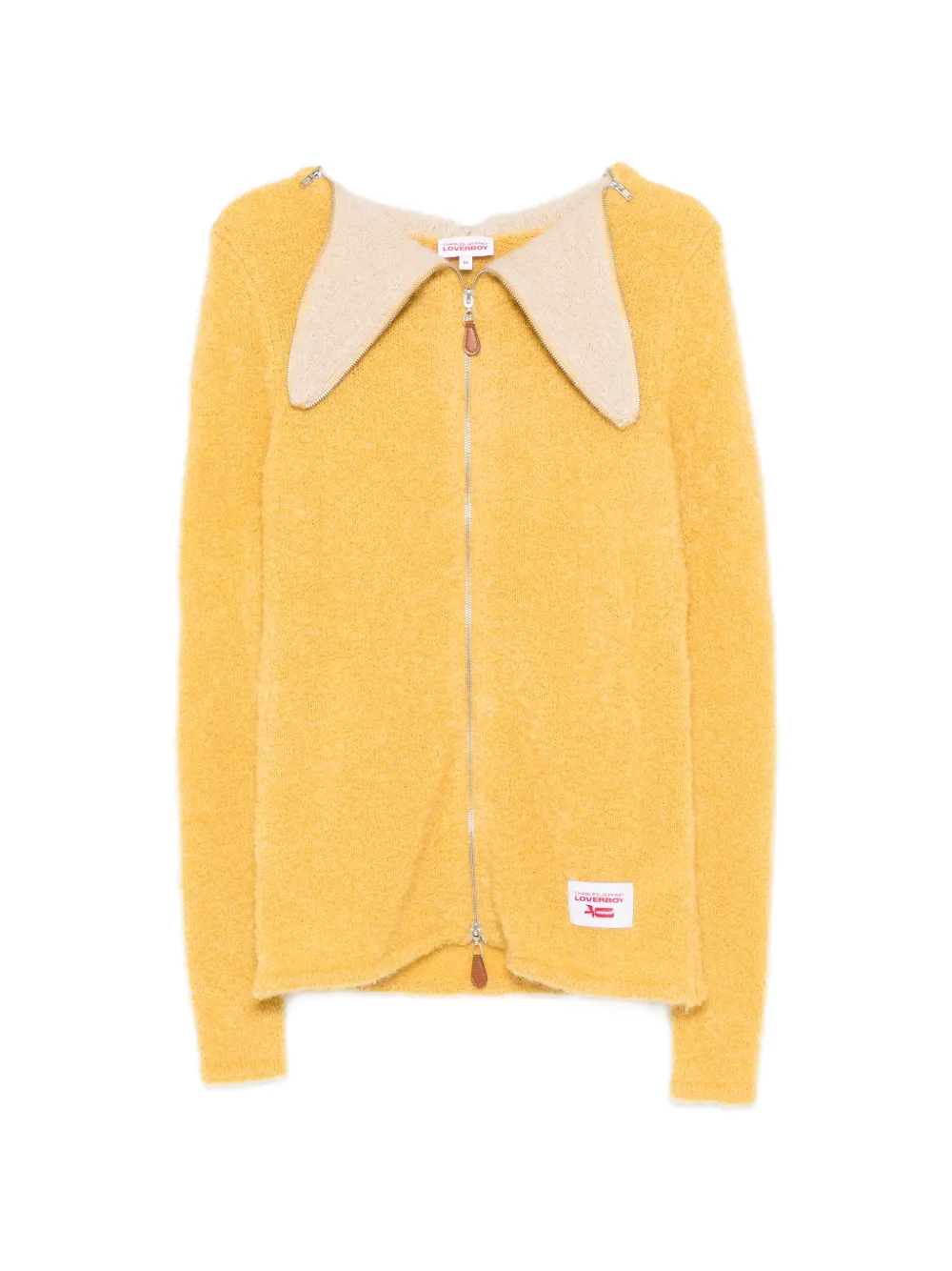 Charles Jeffrey Loverboy Banana zip cardigan - Giallo