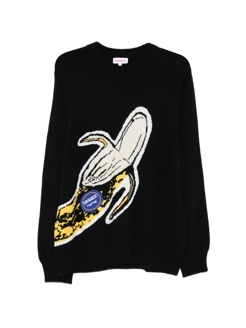 Charles Jeffrey Loverboy graphic crew-neck sweater - Nero