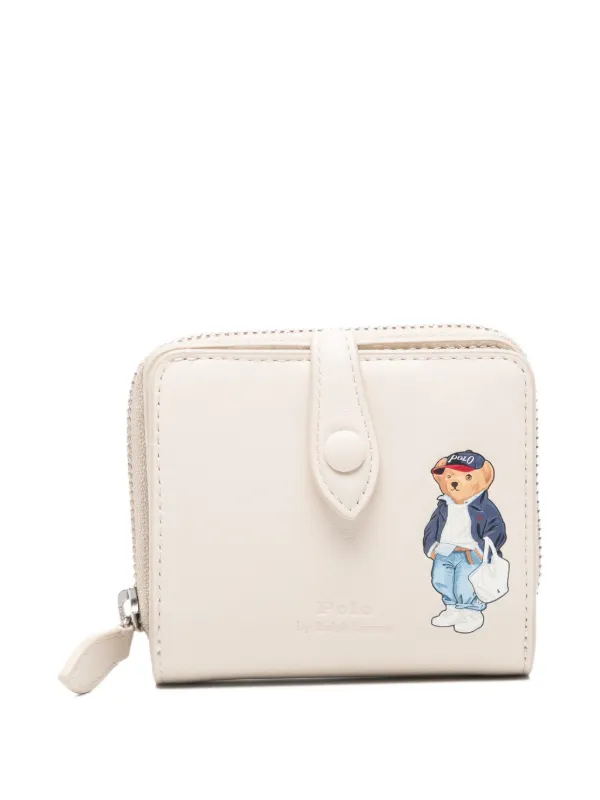 近年✨ Polo by Ralph Lauren ポロベア 二つ折り財布 白 Polo Ralph Lauren ポロベア 財布 | ニュートラル | FARFETCH JP