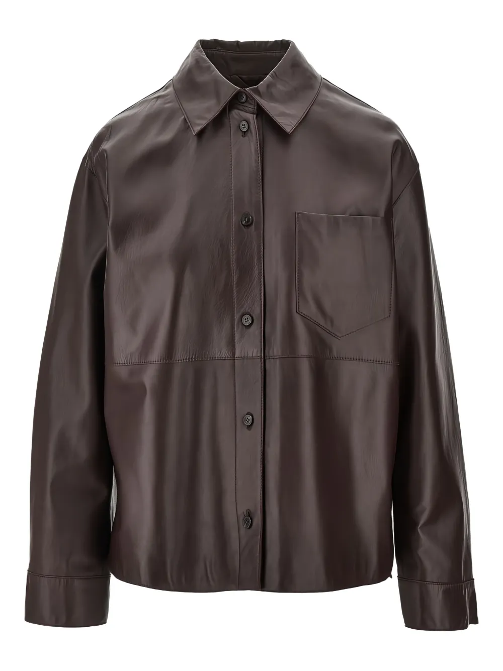 Weekend Max Mara patch-pocket overshirt - Marrone