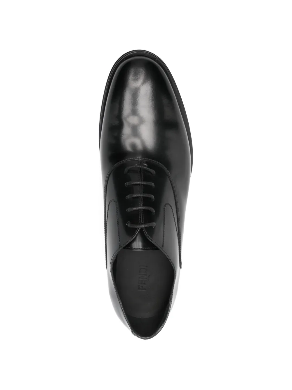 FENDI Leren Oxford schoenen Zwart