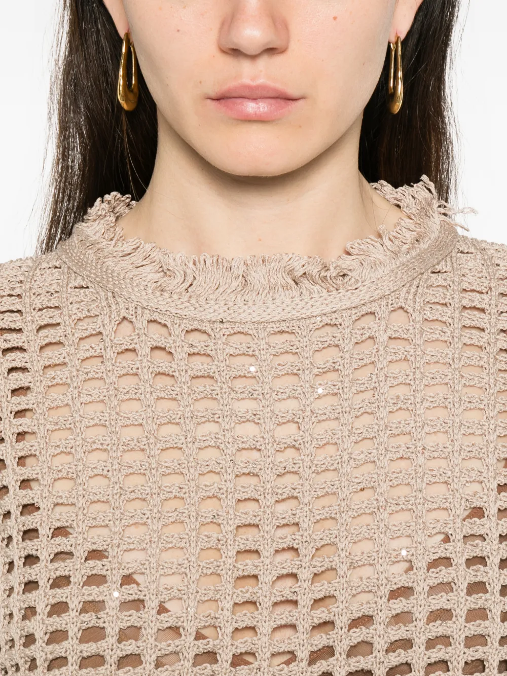 Open-Knit Top