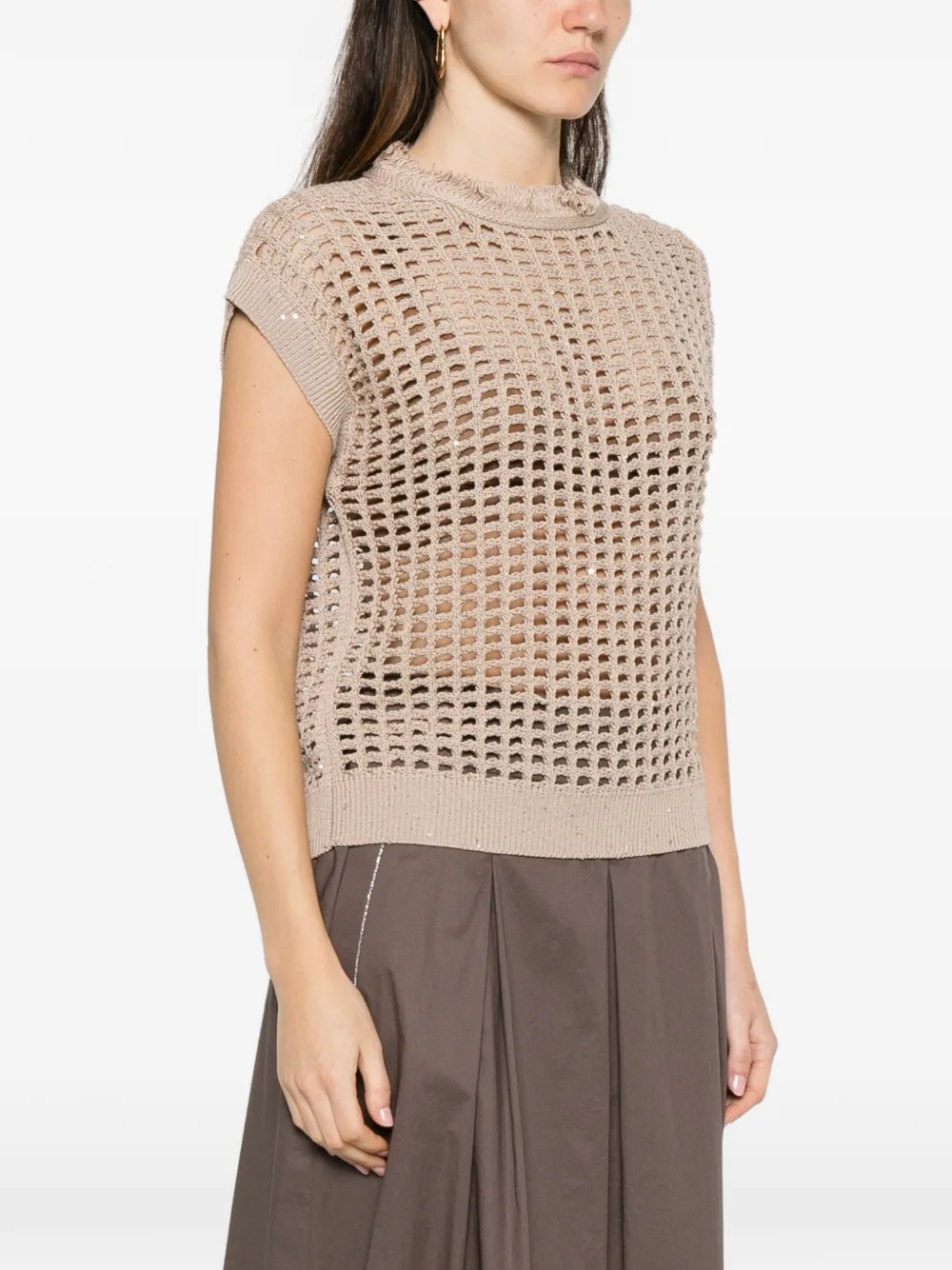Open-Knit Top