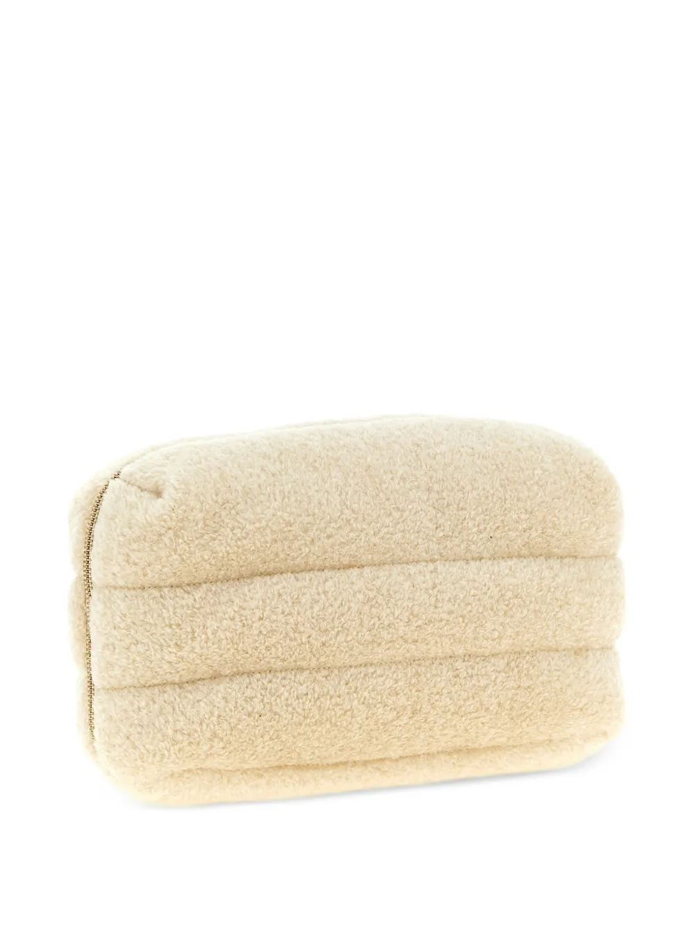 Moncler Caradoc gewatteerde teddy make-up tas Beige