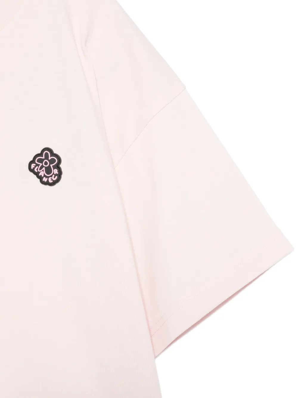 FLÂNEUR T-shirt met logopatch Roze