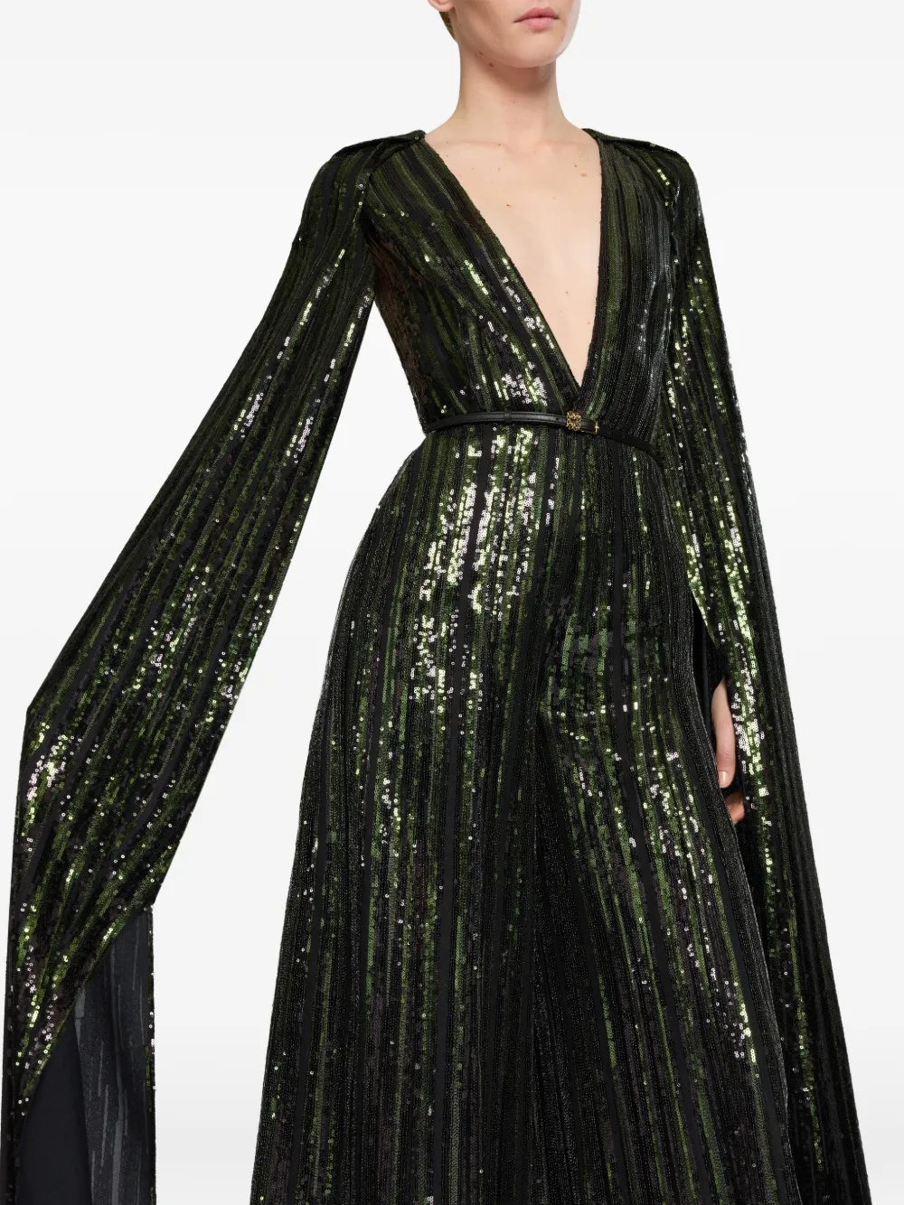 Elie Saab Jumpsuit verfraaid met pailletten Zwart