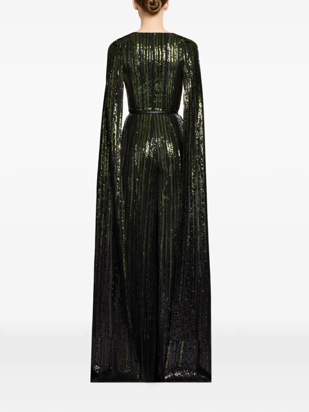  Elie Saab Sequin-embellishment Jumpsuit - Black 