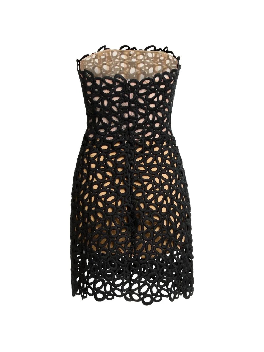 Elie Saab Macramé mini-jurk Zwart