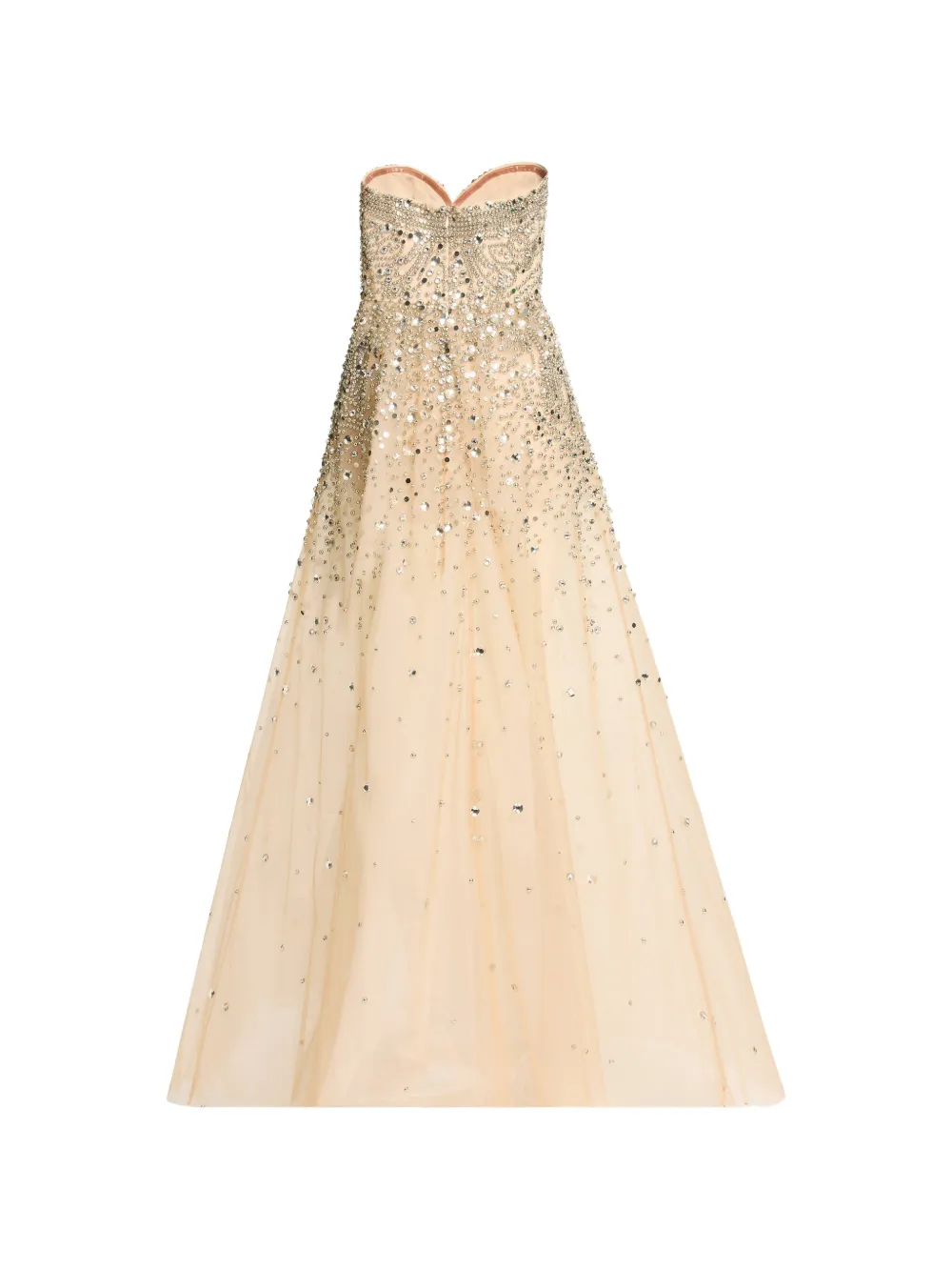 Elie Saab Jurk met ruches Beige