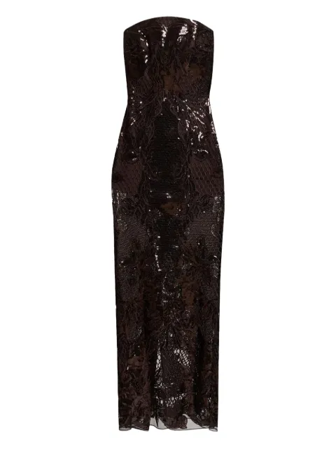 Elie Saab lace-detail maxi dress