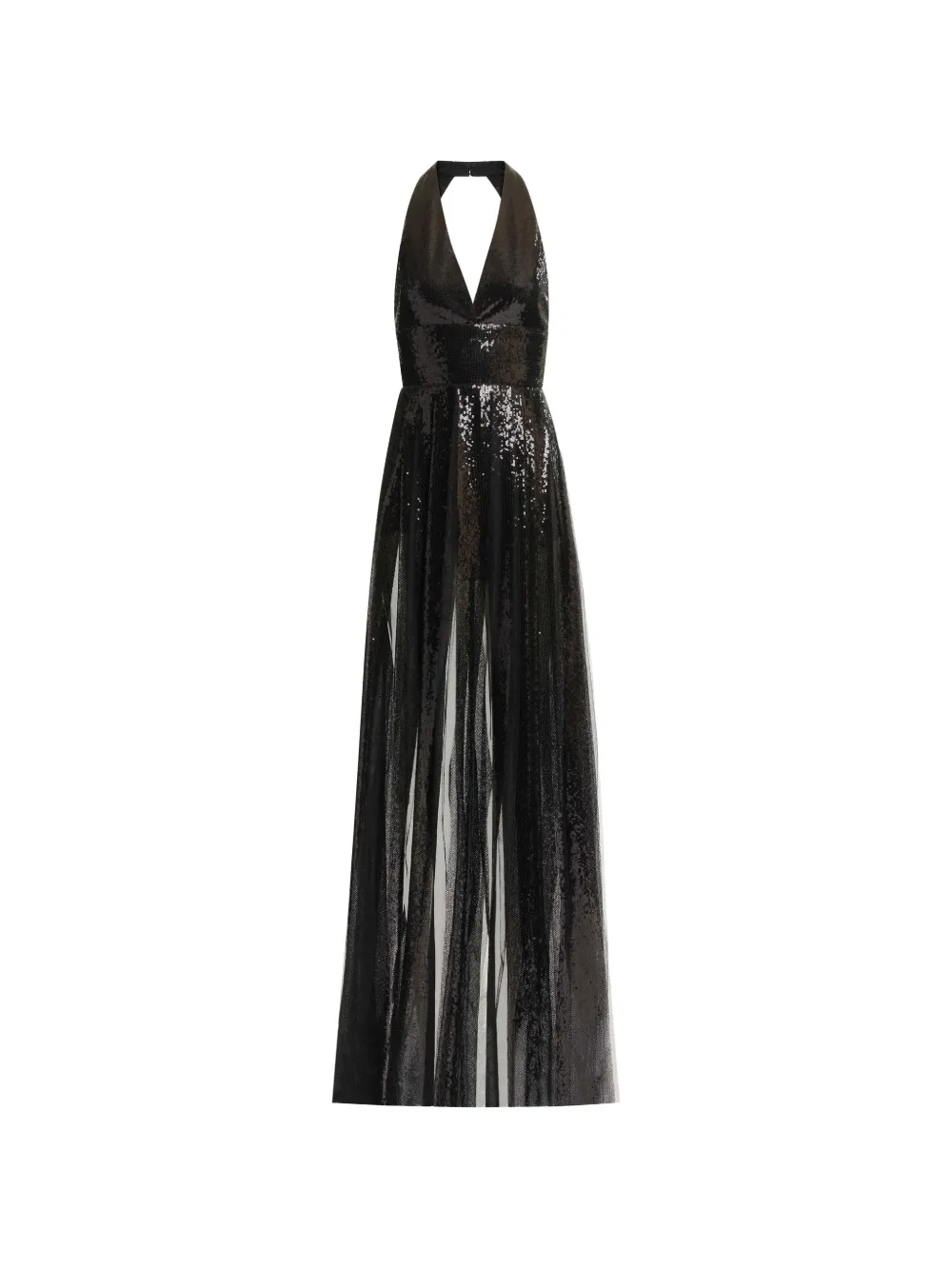 Elie Saab sequin-embellished V-neck maxi dress - Black