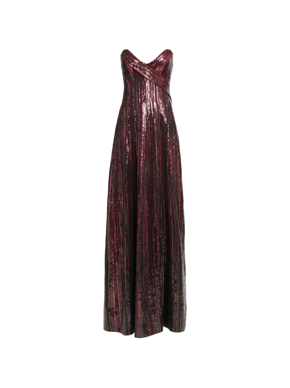 Elie Saab sequin-embellishment maxi dress - Red