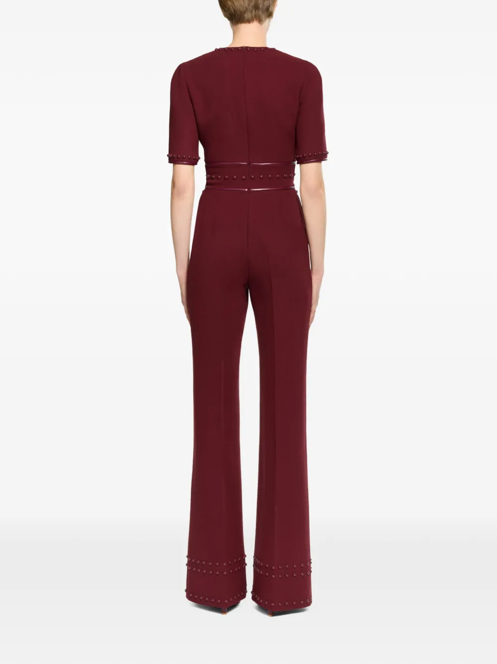 Elie Saab Jumpsuit verfraaid met studs Rood