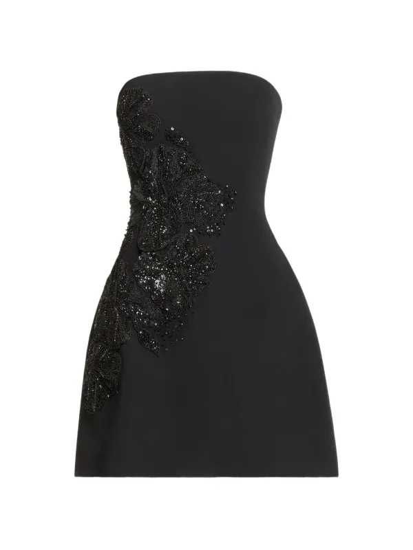 Elie Saab Sequin-embellished Mini Dress in Black