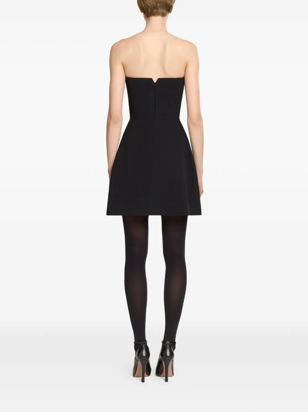 Elie Saab Mini-jurk verfraaid met pailletten Zwart