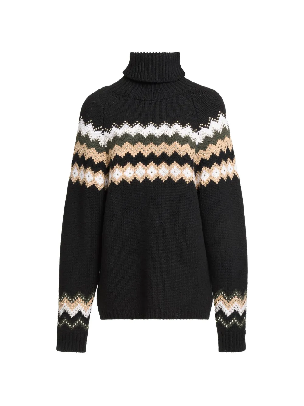 Elie Saab Maglione con borchie - Nero