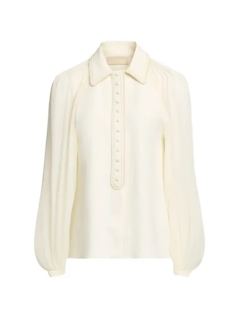 Elie Saab camisa con detalle de cordón