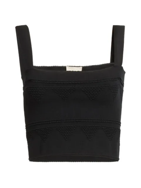 Elie Saab ribbed-knit top