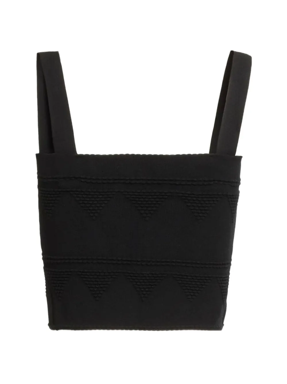 Elie Saab Ribgebreide top Zwart