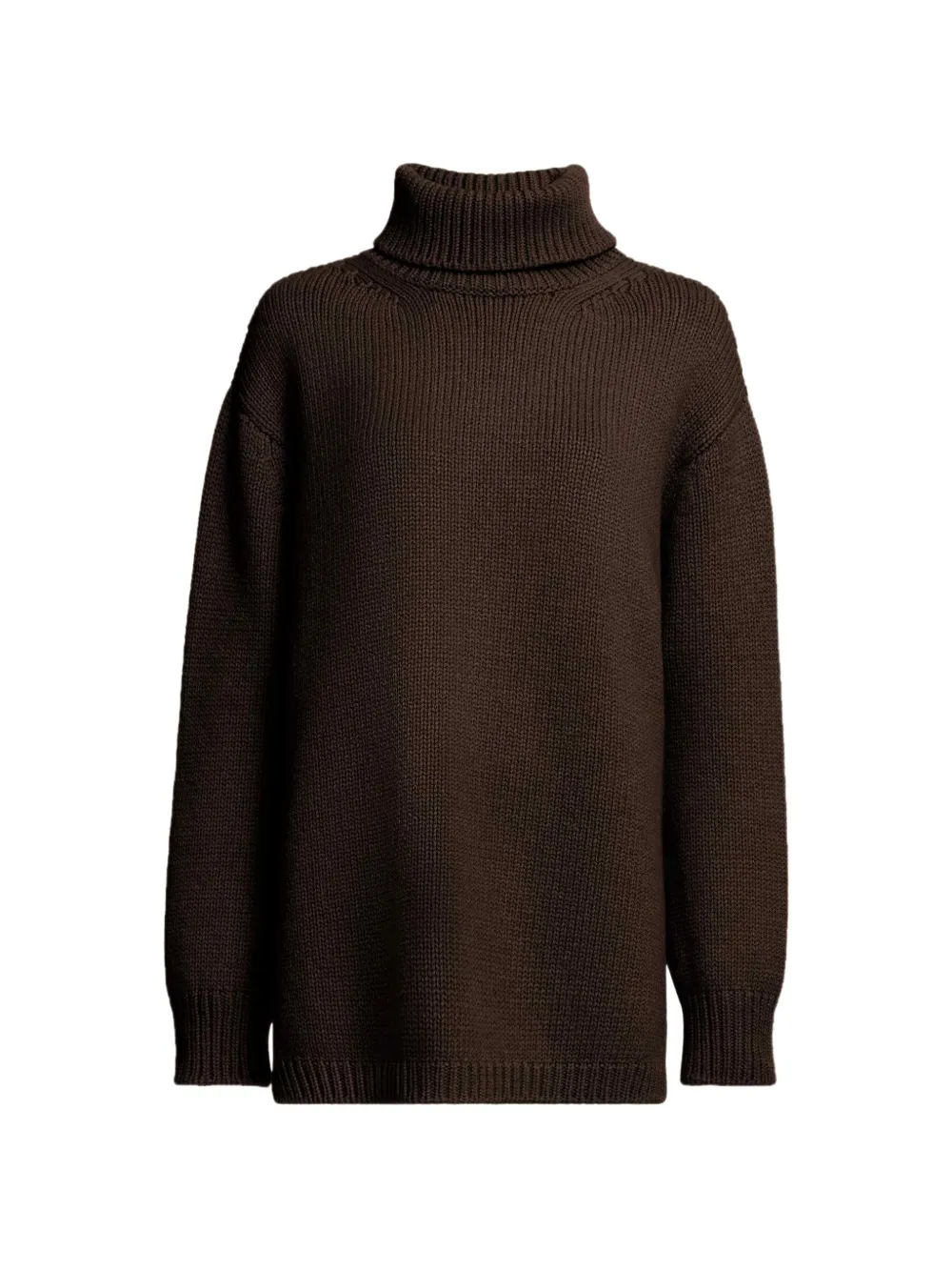 Elie Saab Maglione a collo alto - Marrone