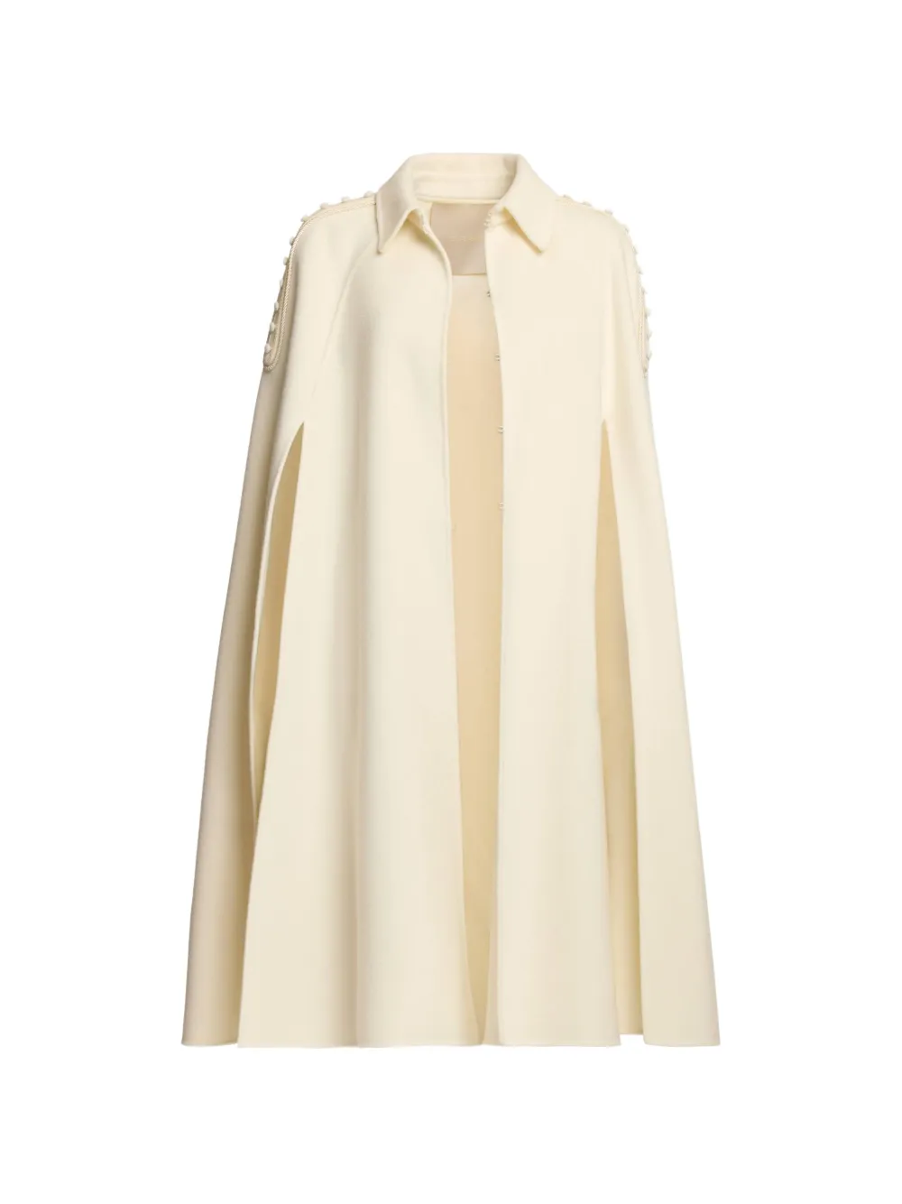 Elie Saab Cape mit Schulterverzierung - Nude