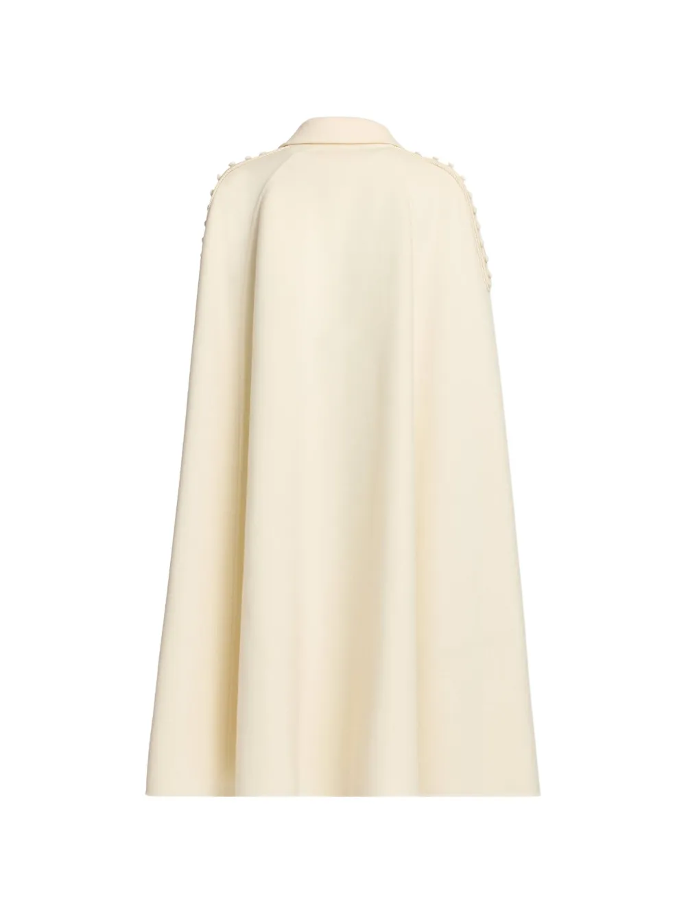 Elie Saab Cape verfraaid met schouders Beige