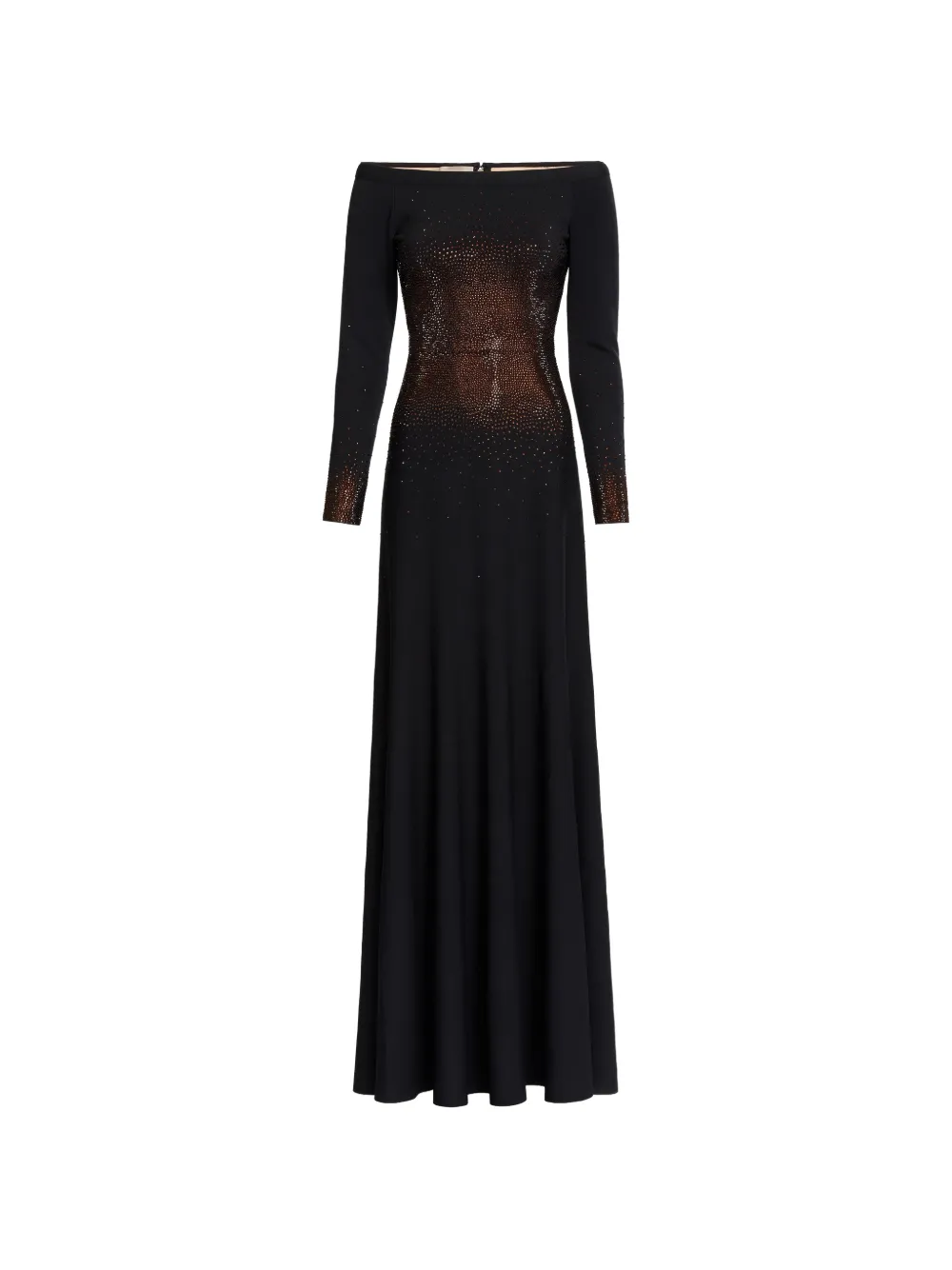 Elie Saab Abito lungo con decorazione - Nero