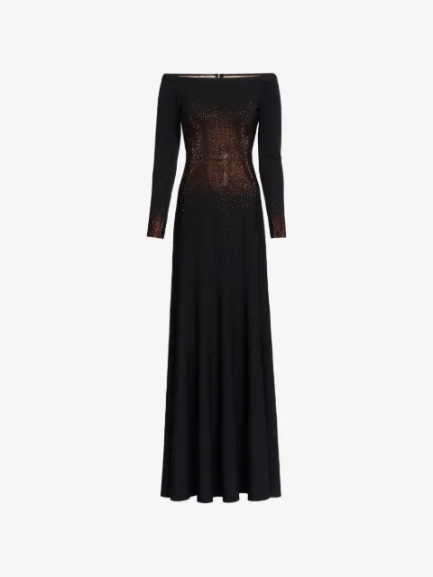 Elie Saab crystal-embellished maxi dress