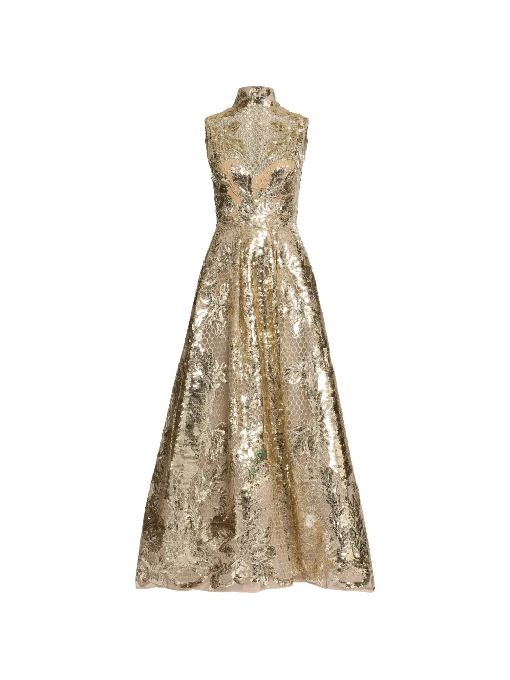 Elie Saab sequin-embellished maxi dress - Gold