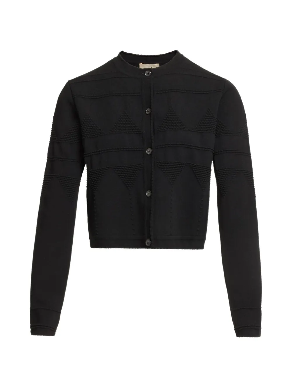 Elie Saab Cardigan con orlo a smerlo - Nero