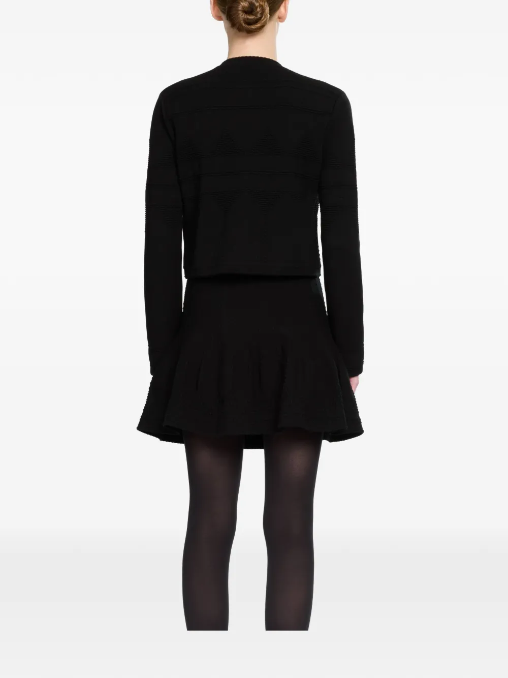 Elie Saab Vest met gewelfde hals Zwart