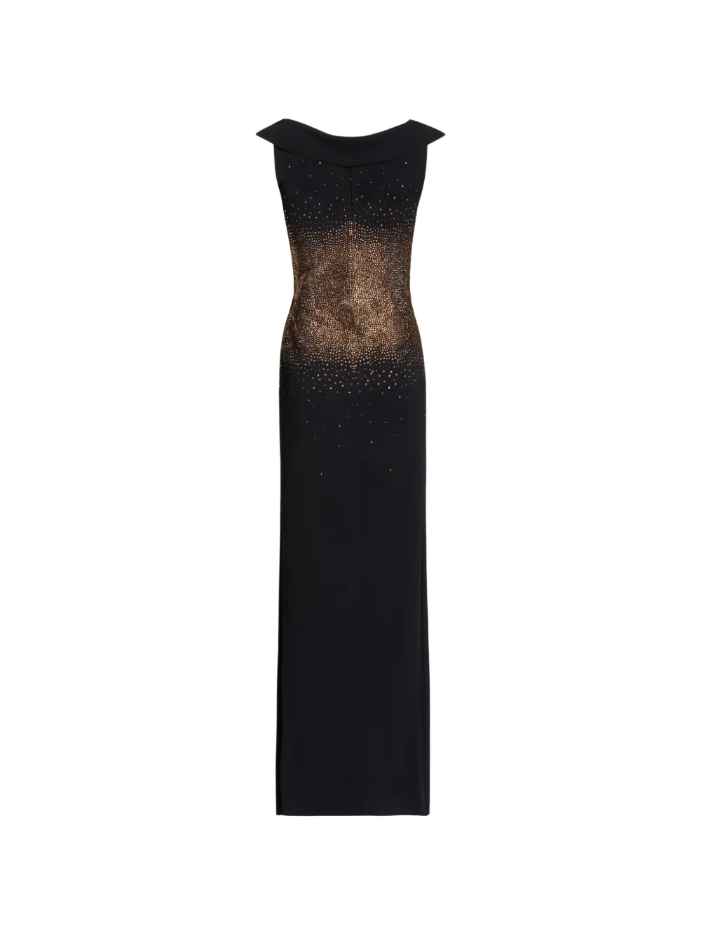 Elie Saab Maxi-jurk verfraaid met kristallen Zwart