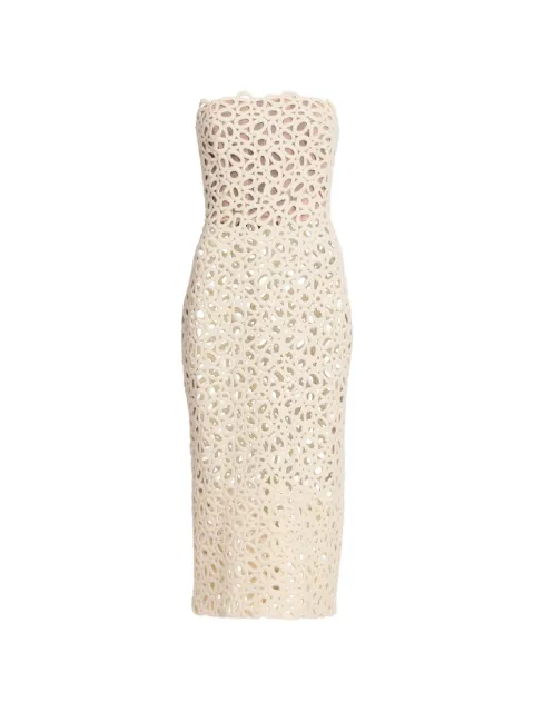 Elie Saab strapless midi dress