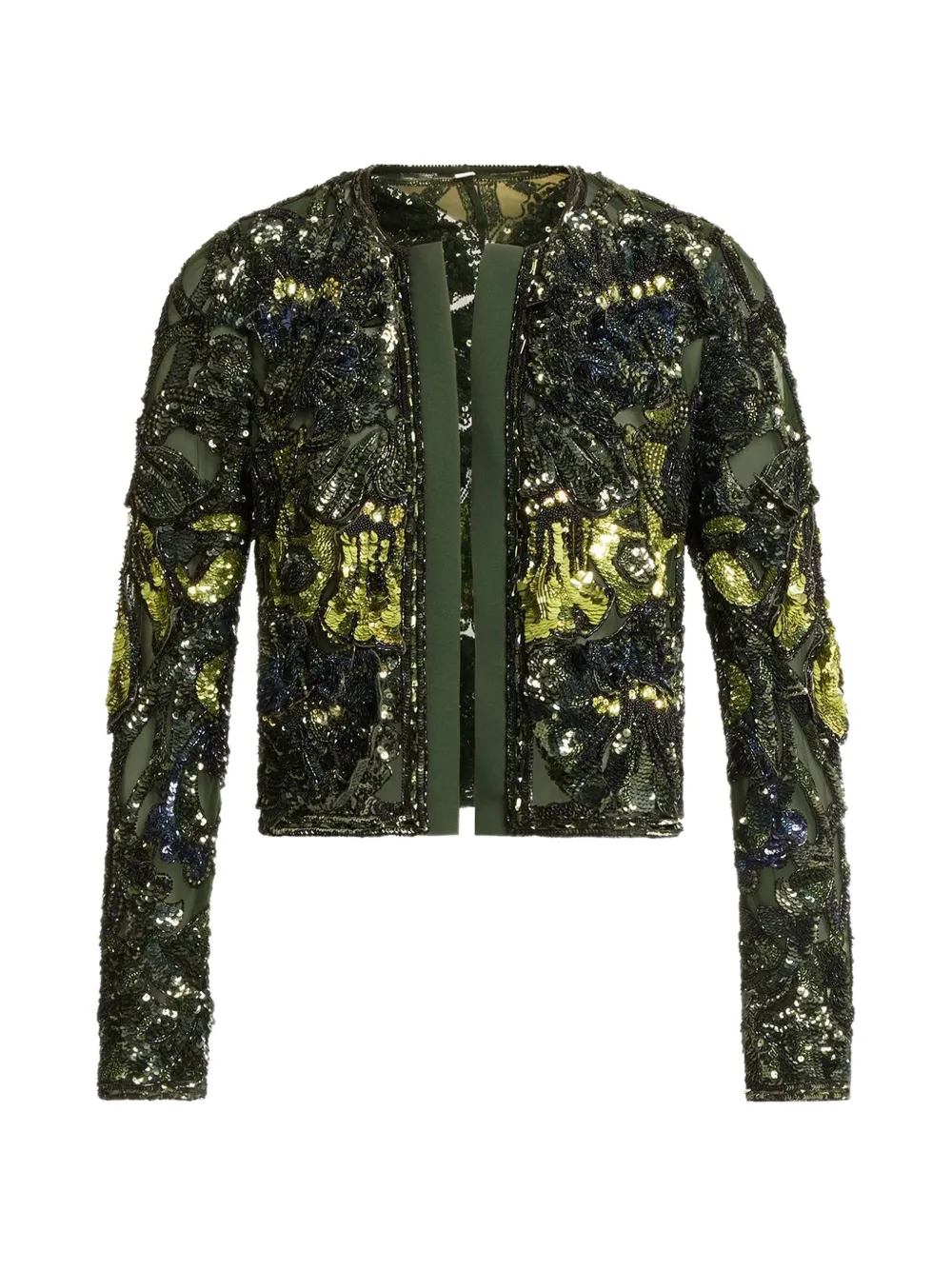 Elie Saab Giacca con perline - Verde