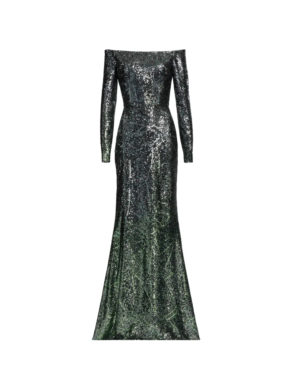 Elie Saab - Maxi-jurk verfraaid met pailletten - dames - zijde/Polyester/Spandex/Elastane/zijde